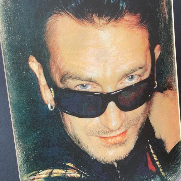 Bono U2 pastel print large photo - Picture 2 of 4